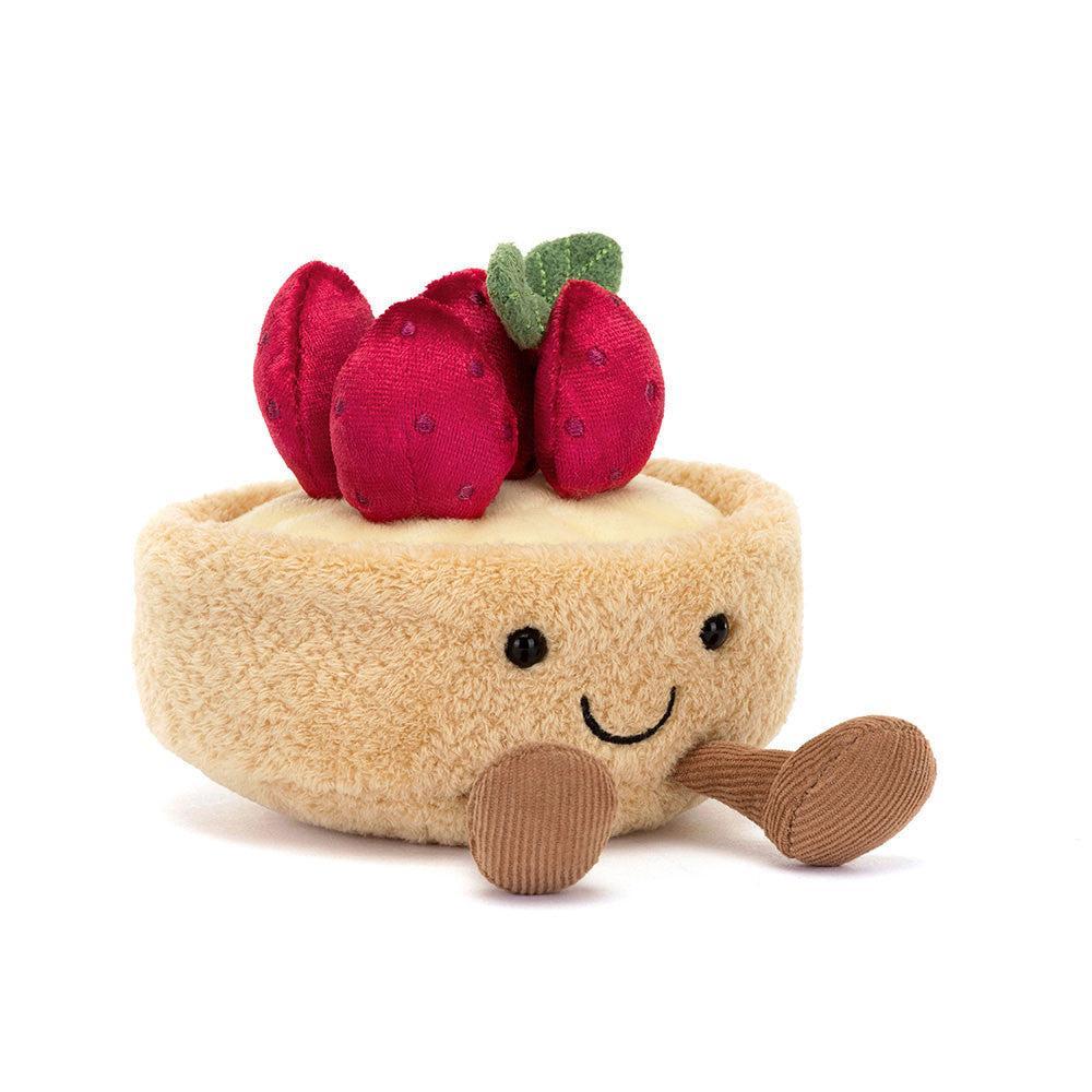 JellyCat Amuseables Fleurette Tarte Aux Fraises Plush